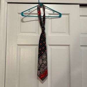 Men's ANTHONY SICARI Silk NECKTIE Tie PEARS CHERRY APPLES WINE GRAPES BAROQUE